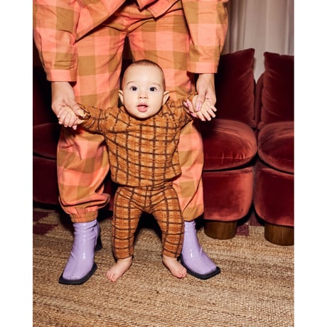 50%OFF KOTER MARLEY FLUFFY CHECK LEGGINGS(1-2y,2-3y)