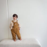 Twin Collective CARPENTER OVERALL - FADED TAN(6mo,1,3,4,6,8)