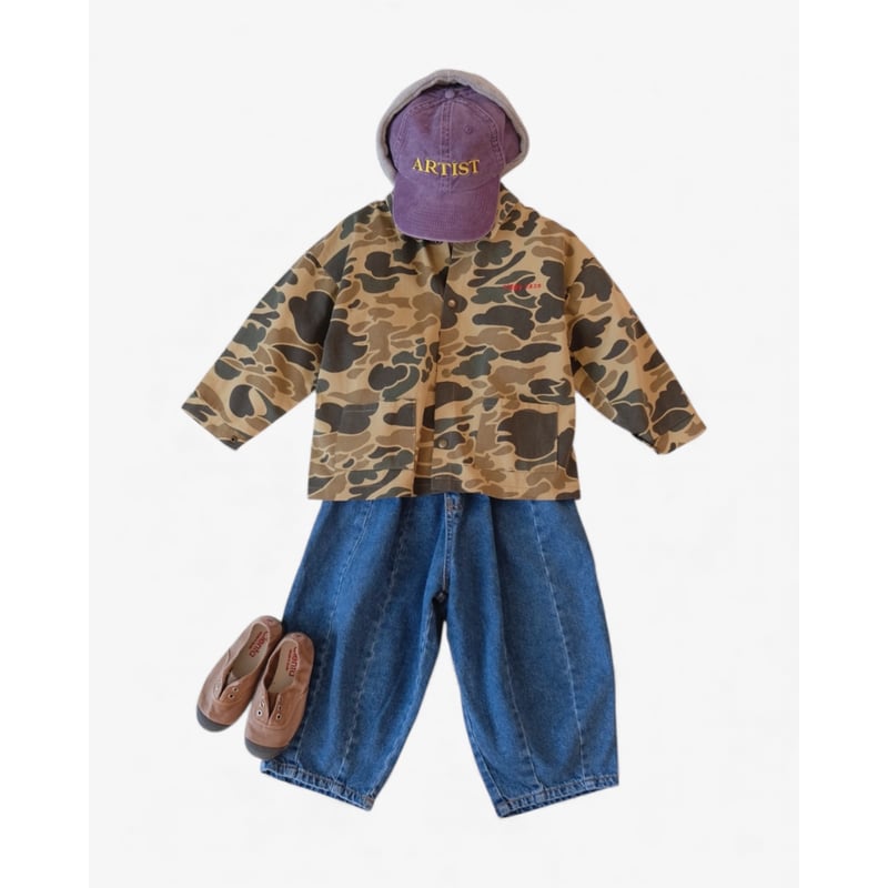 【新品未使用】ZIGGY ZAZA 2-3y ZIGGY ZAZA suki denim jean blue(18-24M,2-3Y,3-4