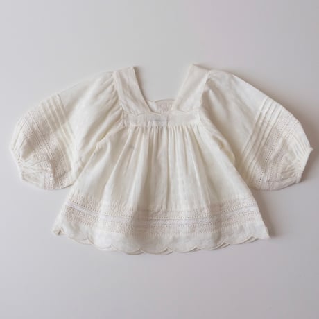 70%OFF 2Yラスト1点 Tocoto Vintage LONG SLEEVE EMBROIDERY COTTON BLOUSE OFF WHITE