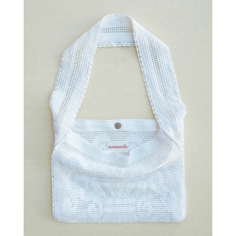 Nananita FOUNTAIN CROCHET BAG - DOVE