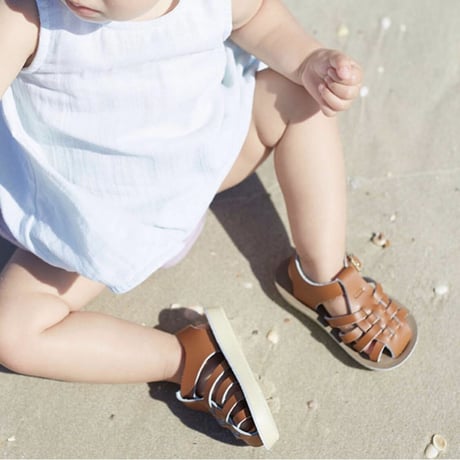 Salt-Water SANDALS SAILOR Tan(TODD3(12cm),TODD4(12.5cm))