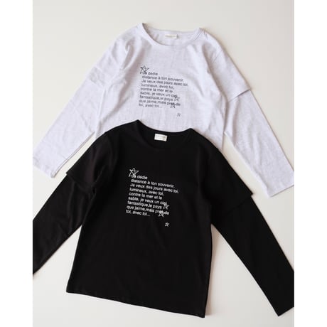 20%OFF STAR LAYERED T-SHIRTS(全2色/9,11,13,17)