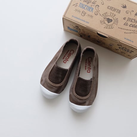 Cienta SLIP-ON SHOES nogal/ムラ染め(23(14cm)24(14.5cm)25(15cm))