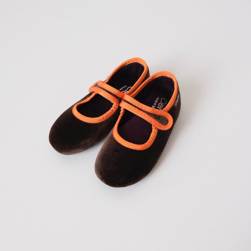 その他 Cienta VELOUR VELCRO ONESTRAPBALLETSHOES Cienta VELOUR VELCRO ONE STRAP BALLET SHOES bro