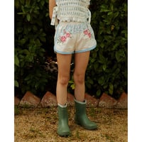 Gingersnaps Nelly Cross-Stitch Shorts with Lace Trims