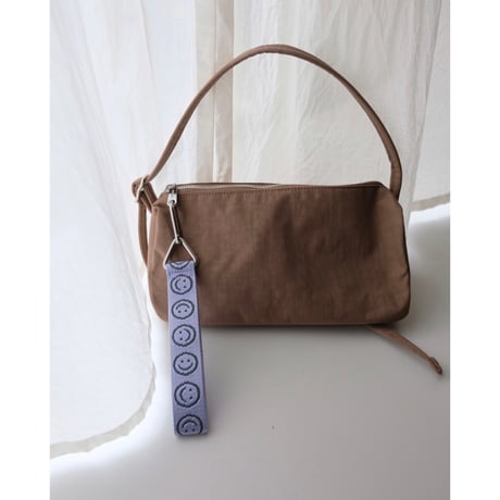 BAGGU Logo Keychain Pink Happy
