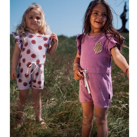 70%OFF 3-4Yラスト1点 Daily Brat BERRY KOALA TOWEL SUIT PASTEL LILAC
