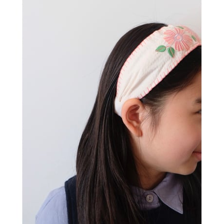 50%OFF ラスト1点 Gingersnaps Girls Alina Headband With Flower Embroideries