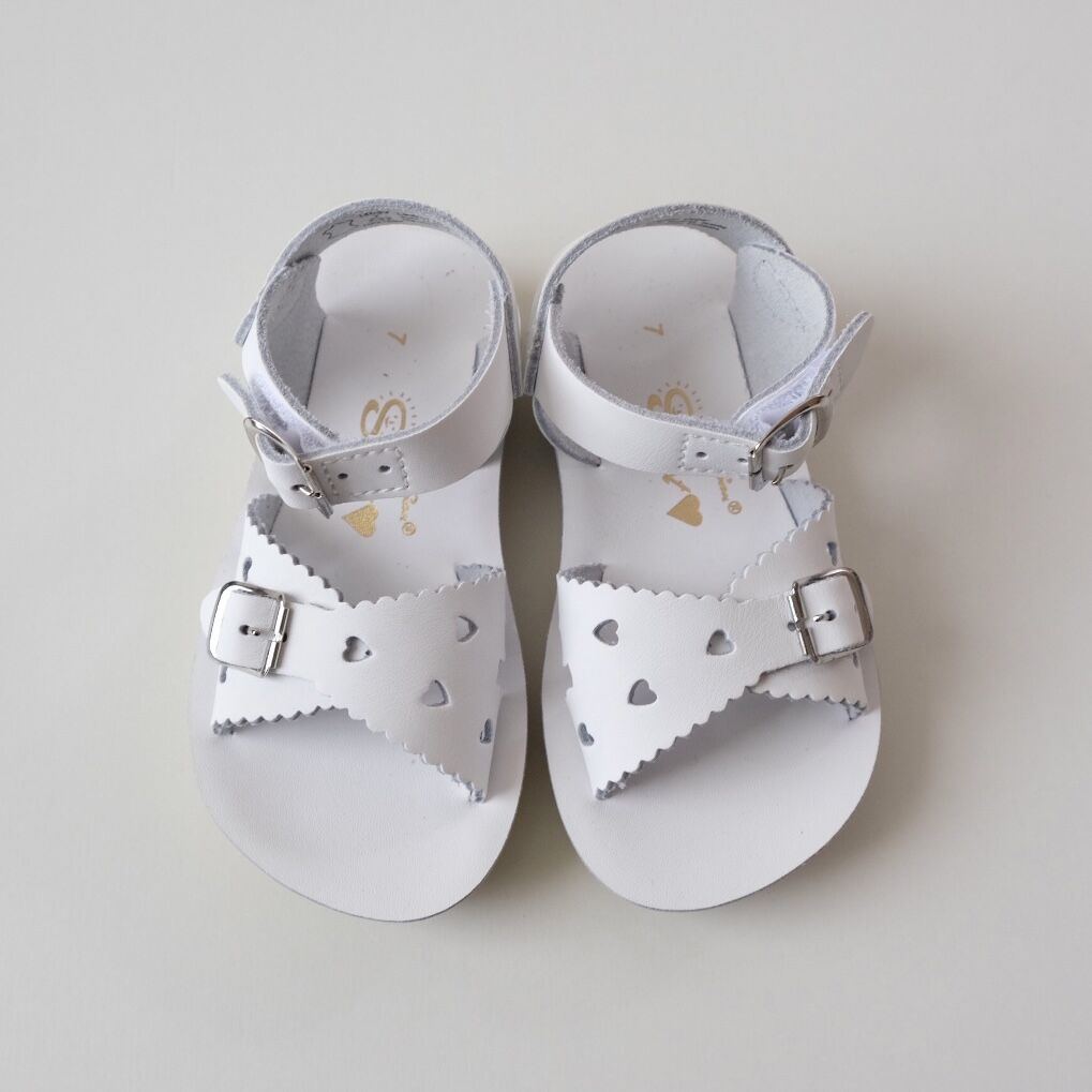 Salt-Water SANDALS SWEETHEART White(CH6(14cm)～Y