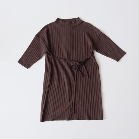 50%OFF Façade Milles ribbed apron dress - coffee(3y,4y,5y,6-8y,8-10y)