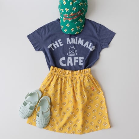 70%OFF THE ANIMALS OBSERVATORY Yellow Flowers Kitten Skirt(4Y,12Y)