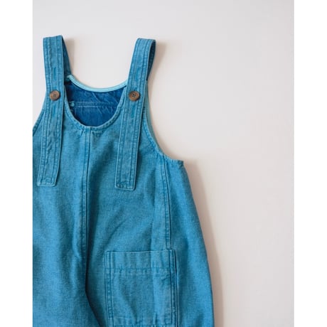 50%OFF KOTER KAI OVERSIZED BLUE DENIM DUNGAREES Blue mist(2-3y,3-4y,4-5y)