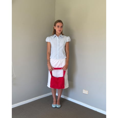 Nananita FOUNTAIN CROCHET BAG - RUBY