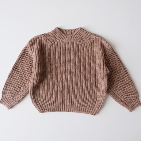 70%OFF Façade NUAGE KNITTED SWEATER - BROWN MIX(2y.3y)