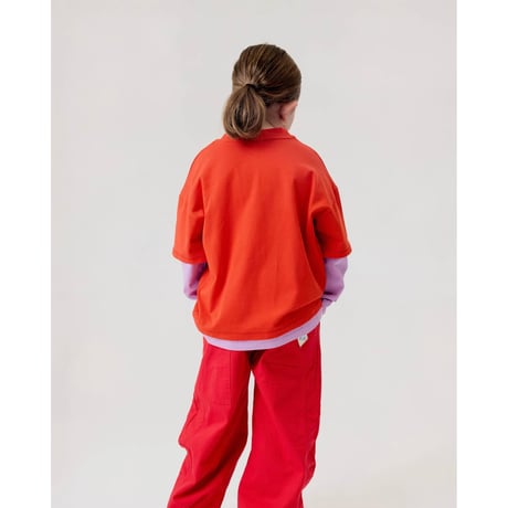 EXTRA-EXTRA EXTRA DOUBLE TEE - POPPY/LILAC(2-3Y,6-7Y)