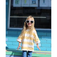 50％OFF 1Yラスト1点 Twin Collective Stripe Tee - Yellow