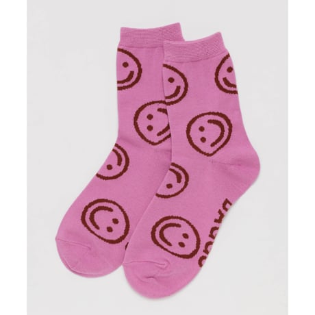 30%OFF BAGGU Crew Sock Ochre Happy