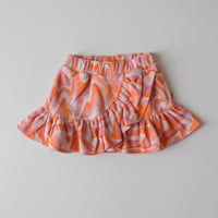 80%OFF 10Yサイズラスト1点 M´A Kids TERRY WAVY PRINT SHORT SKIRT