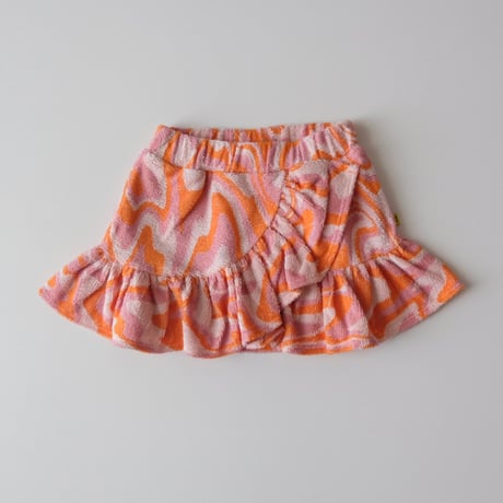70%OFF 10Yサイズラスト1点 M´A Kids TERRY WAVY PRINT SHORT SKIRT