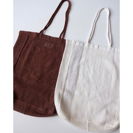 Nananita ROSE CROCHET BAG - WOOD