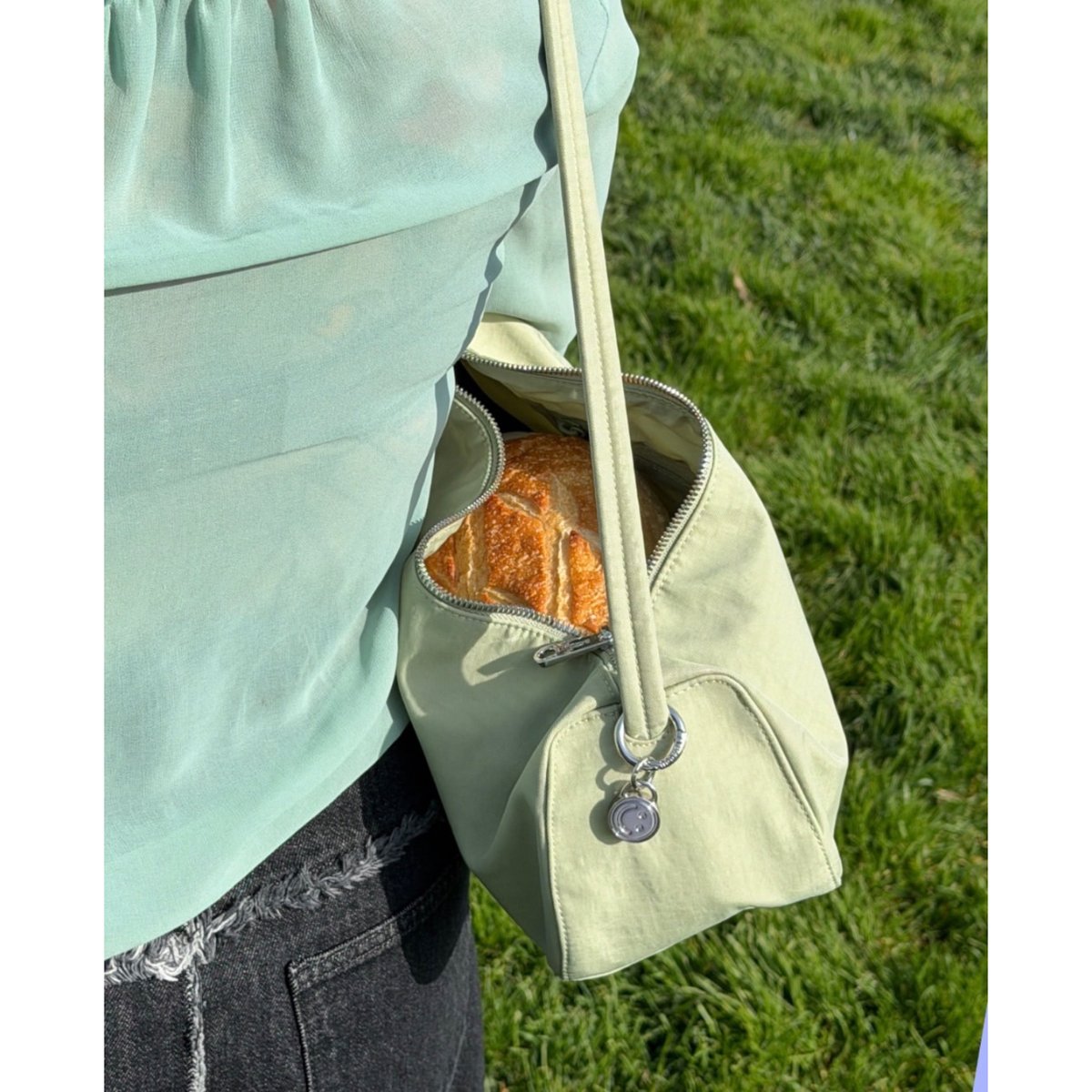BAGGU Nylon Loaf Bag Celadon | UNO babewear