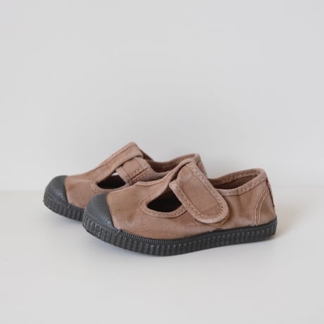 Cienta T STRAP SHOES beige/ムラ染め N77777(21(12.5cm)～34 (21cm))