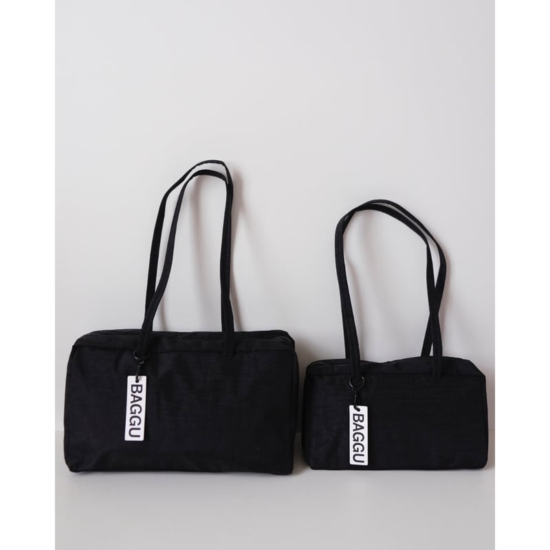 BAGGU Medium Nylon Bowler Bag Black | UNO babewear