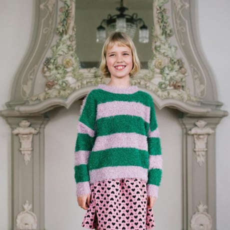 70%OFF Daily Brat TWINKLE GLITTER STRIPED SWEATER GLITTERDUST(2-3Y,3-4Y)