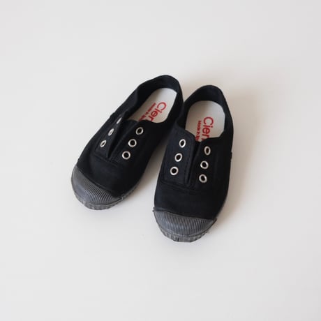 Cienta DECK SHOES black/dyed N70997(23(14cm)26(16cm))