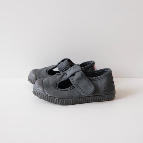 Cienta T STRAP SHOES antracita/dyed N77997(21(12.5cm)22(13cm)23(14cm)30(18.5cm)32(20cm))