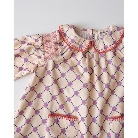 50%OFF 6Yラスト1点 hello Simone Martha dress Floral check
