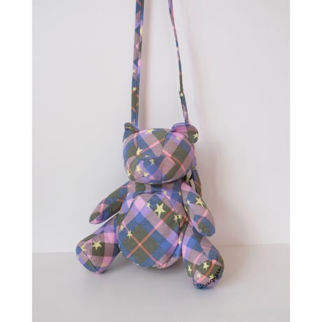 BAGGU Bear Bag Green Star Plaid