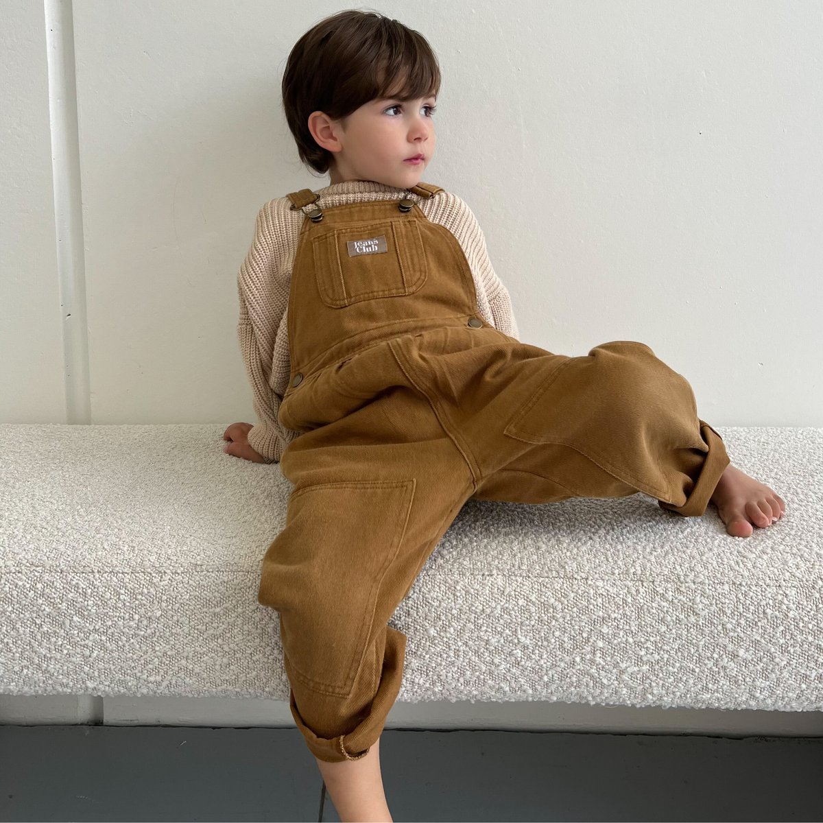 twin collective オーバーオールナチュラルホワイト