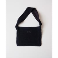 Nananita FOUNTAIN CROCHET BAG - BLACK