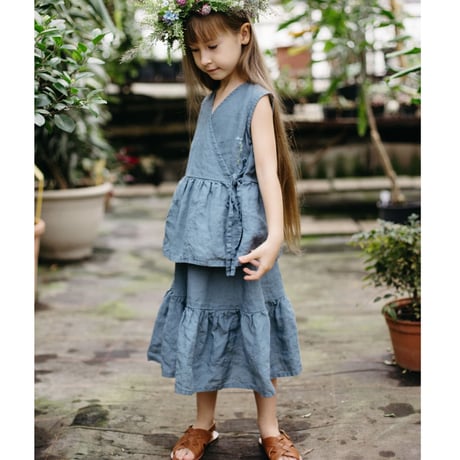 50%OFF LA PETITE ALICE Linen Skirt Amie(92-98,98-104)