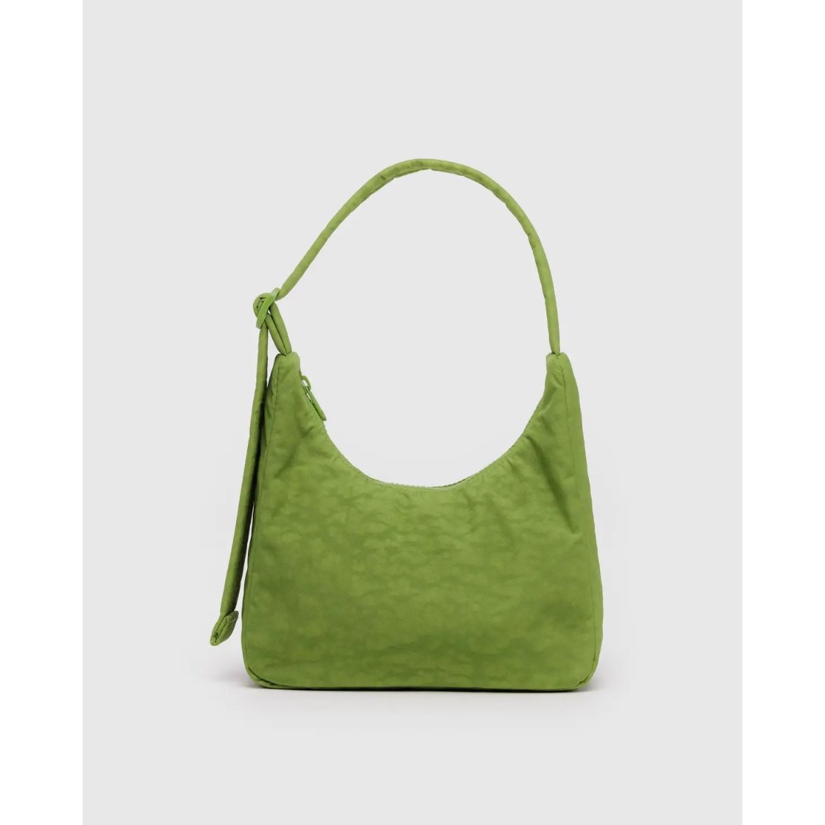 BAGGU ミニ ナイロン ショルダーバッグ　ギンガムハンドバッグ　新品 BAGGU ミニ ナイロン ショルダーバッグ グリーンギンガム