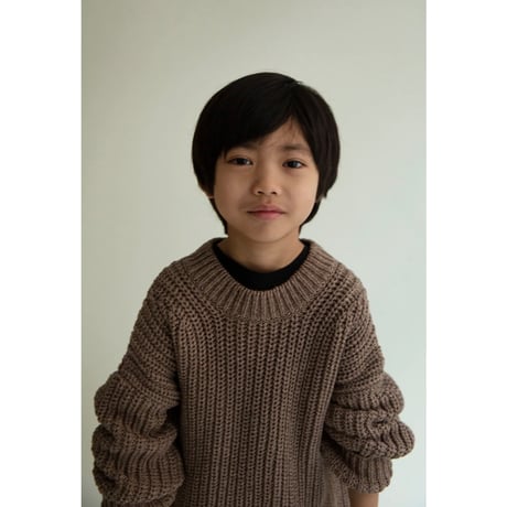 70%OFF Façade NUAGE KNITTED SWEATER - BROWN MIX(2y.3y)