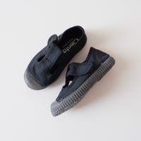 <即納/ご予約>Cienta T STRAP SHOES black/dyed N77997(21(12.5cm)～34(21cm))
