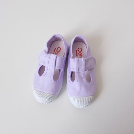 Cienta T STRAP SHOES lila/dyed 77(21(12.5cm)～24(14.5cm))
