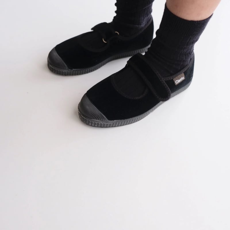 その他 Cienta VELOUR VELCRO ONESTRAPBALLETSHOES 31(19cm)ラスト1点 Cienta VELOUR VELCRO ONE STRAP BA