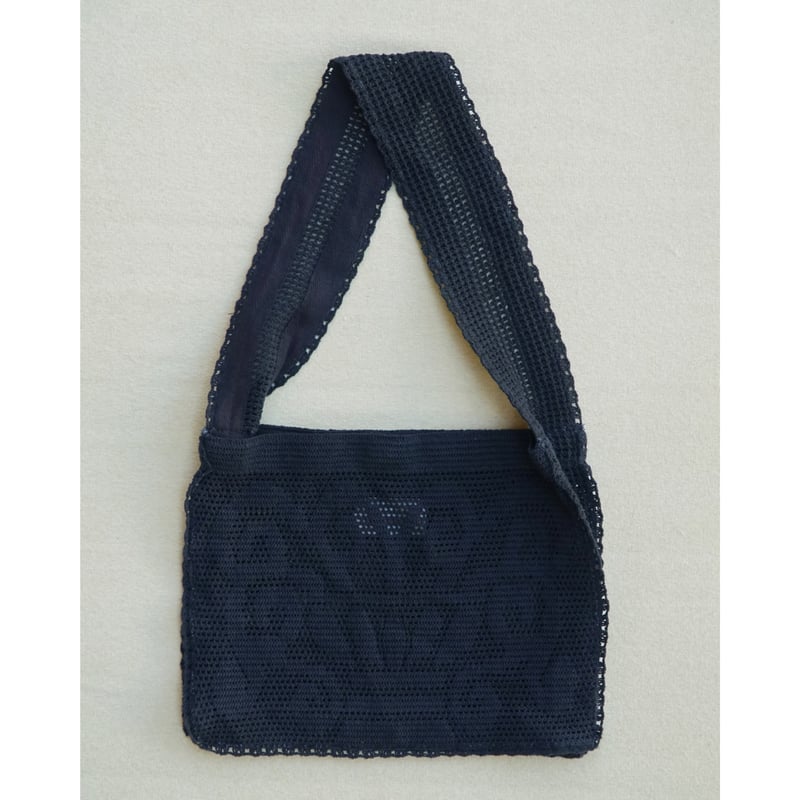 Nananita FOUNTAIN CROCHET BAG - BLACK | UNO bab