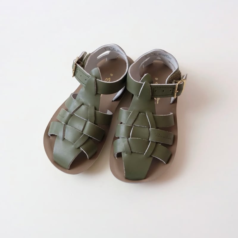 Salt-Water SANDALS SHARK Olive(CH7(15cm)～CH12(1