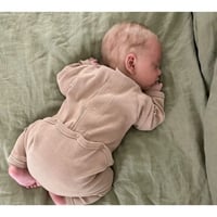 SUMMER & STORM BACK SNAP ROMPER - TAN