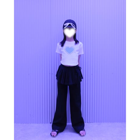 50%OFF S(3-7/90-120cm)ラスト1点 SNOW FLOWER WRAP SK BLACK