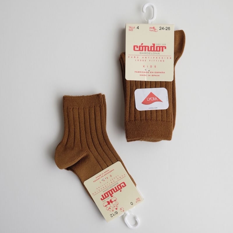 50 OFF Condor Rib Short Socks Toffee 807 0 9.5