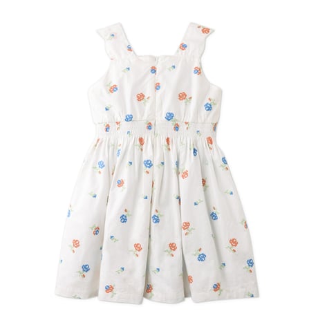 Gingersnaps GIRLS MILENA CROSS-STITCHED DRESS WITH EMBROIDERY(4Y,6Y,8Y)