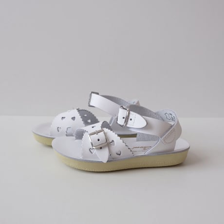 Salt-Water SANDALS SWEETHEART White(CH6(14cm)～YTH2(21.5cm))