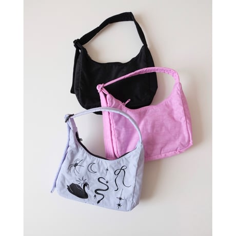 ラスト1点 BAGGU Mini Nylon Shoulder Bag Embroidered Ballet Icons