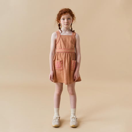 70%OFF Gingersnaps GIRLS OLGA DRESS WITH POCKETS AND EMBROIDERED(4Y)